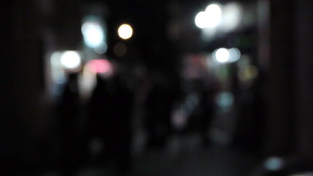defocus people walking on the street at night great generics 4