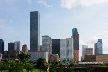 Fototapeta na wymiar Houston Texas skyscrapers