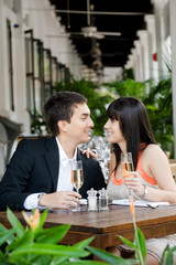 Couple Eating Outdoors