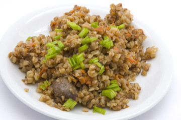 Boiled buckwheat