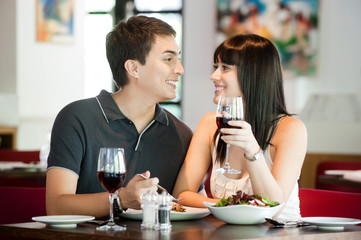 Couple Dining Together