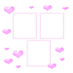 valentine hearts scrapbook