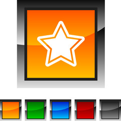 Star icon set. Vector illustration