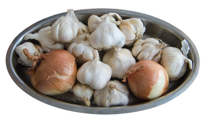 Onions and garlics