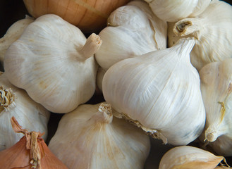 Onions and garlics