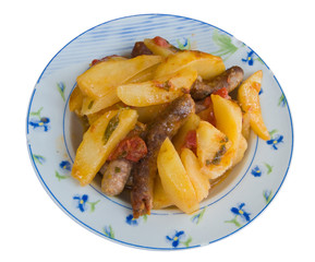 Sausages and potatoes