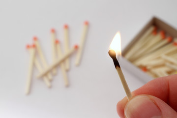 Striking match