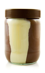 A jar of chocolate paste
