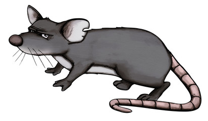 Ratte, Maus, Rat, depressiv, mürrisch, sauer, böse
