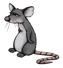 Ratte, Maus, Rat, depressiv, mürrisch, sauer, böse