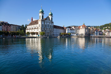 Fototapeta na wymiar Lucerne city in Switzerland landscape