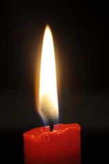 Brennende Kerze
