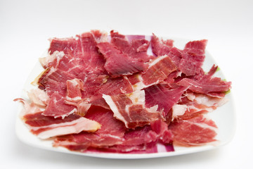 plato de jamón ibérico