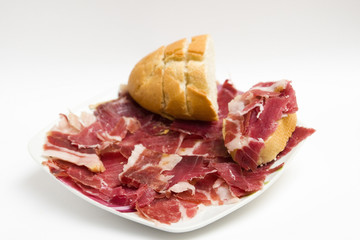 ración de jamón ibérico