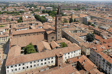 Obraz premium aerial view of Pavia