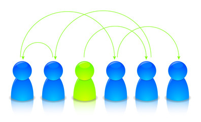 illustration of a network