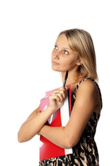 Naklejka premium Young businesswoman