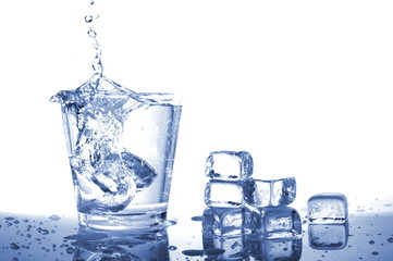 water in glass
