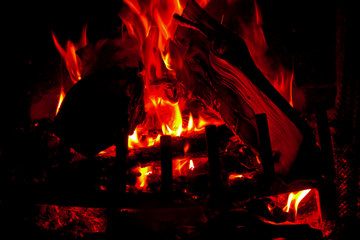 Red Fire Flames of Hell