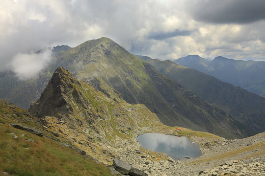 Caltun Lake in Fagaras mountains
