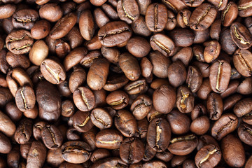 Coffee beans background