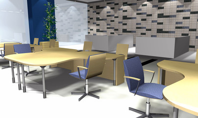 3D office interior