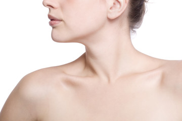 closeup shot of neck and shoulder