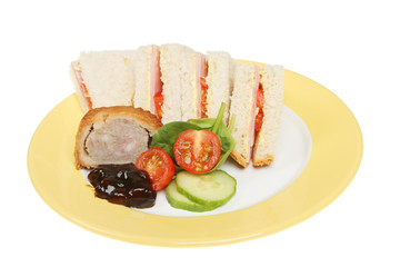 Sandwich and pie