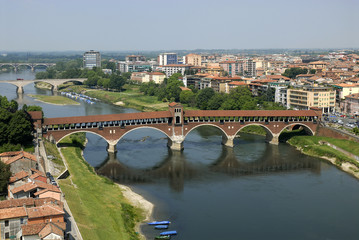 aerial view of Pavia