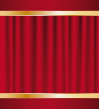 Theater Red Curtains Background