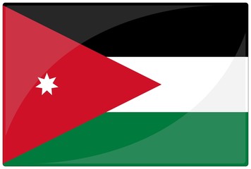 drapeau glassy jordanie jordan flag