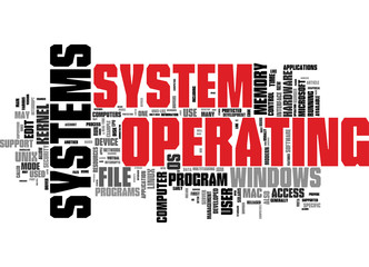 Obraz premium Operating System