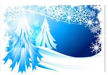 arrière-plan enneigé