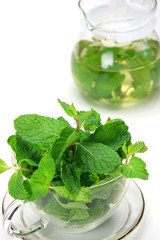 spearmint and herb tea