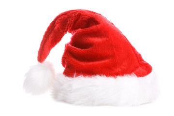 Obraz na płótnie Canvas christmas hat on the white background