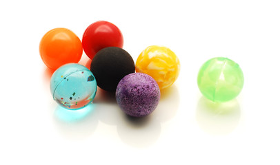 colored toy balls