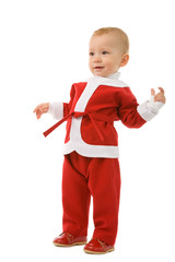 christmas portrait of the young boy