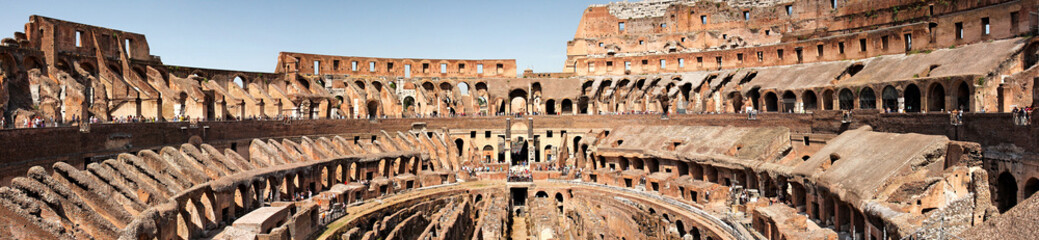 Panorama Colosseum in Rom - obrazy, fototapety, plakaty