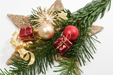 Dekoration  mit Tannenzweig