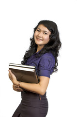 Young Student Holding Book