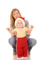 mother with young daughter