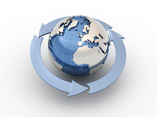 Naklejka premium Global