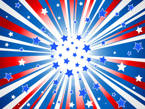 Abstract American stars background