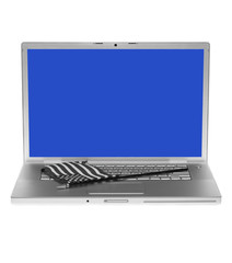 Laptop with US flag