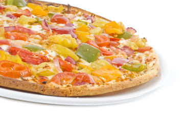 Thin Crust Vegetarian Pizza