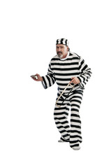 Escaped prisoner with a gun and hacksaw