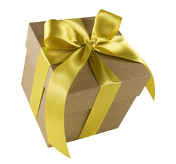 Gift Box with Gold Bow