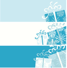 Christmas gift box banners for your design