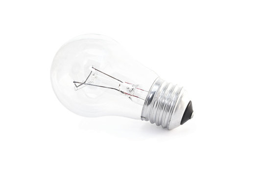 Electric bulb on isolated background