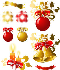 Christmas design elements